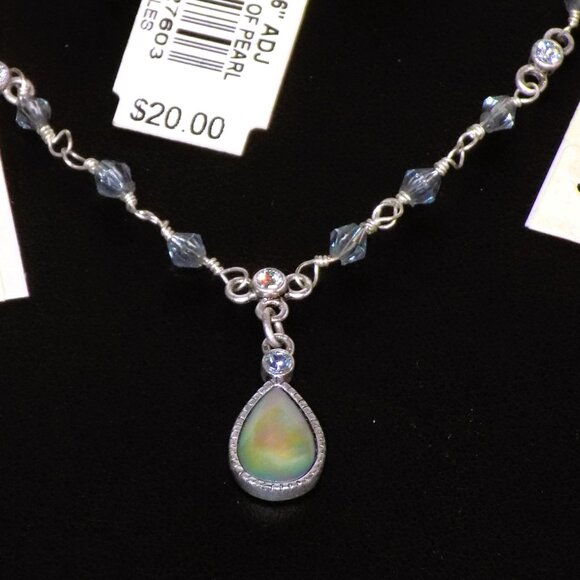 Lot of 3 New 1928 Mother of Pearl Set Necklace, Brooch & Earrings Bundle - Picture 3 of 6